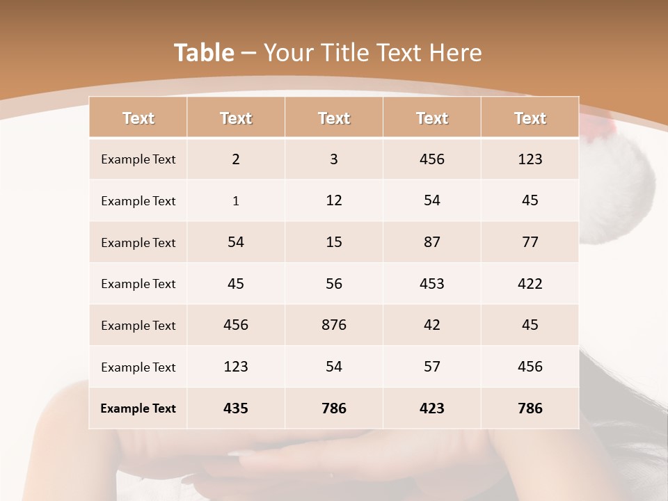 Christmas Woman Blue PowerPoint Template