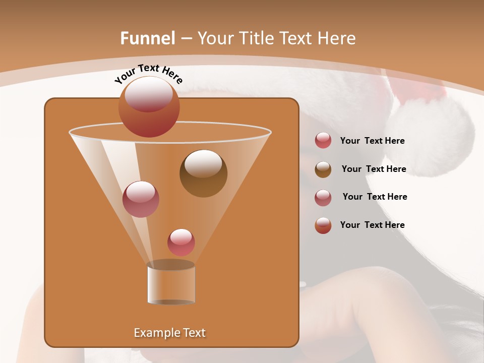 Christmas Woman Blue PowerPoint Template