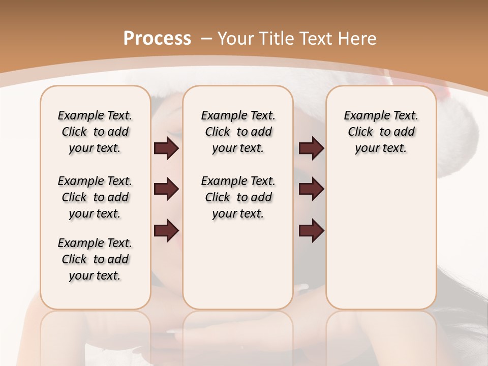 Christmas Woman Blue PowerPoint Template