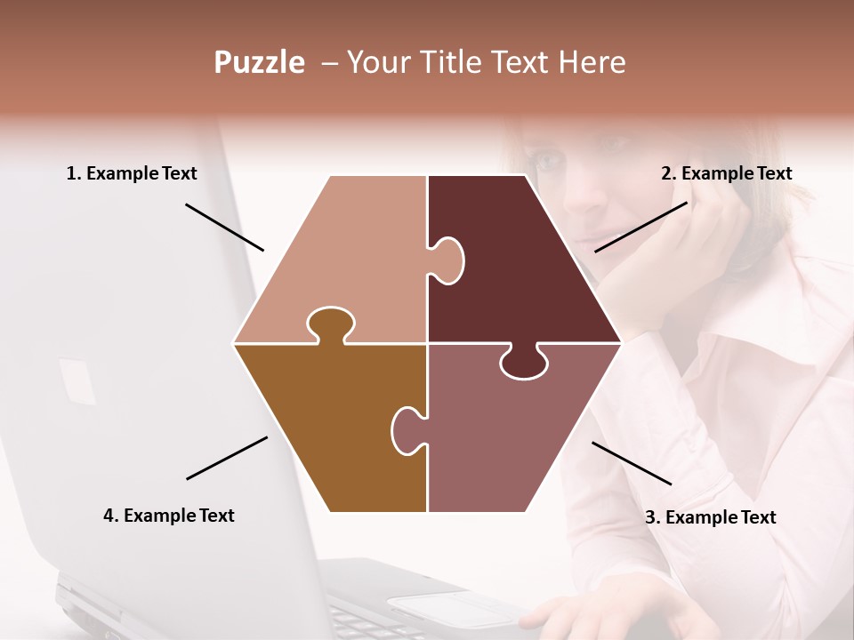 People Laptop Eye PowerPoint Template