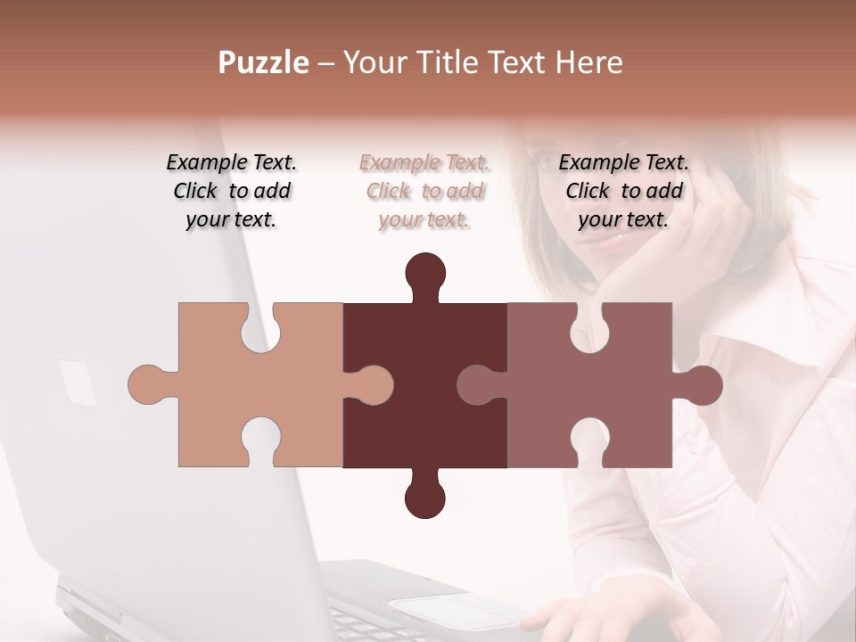 People Laptop Eye PowerPoint Template