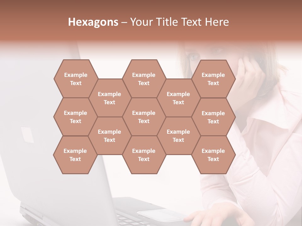 People Laptop Eye PowerPoint Template