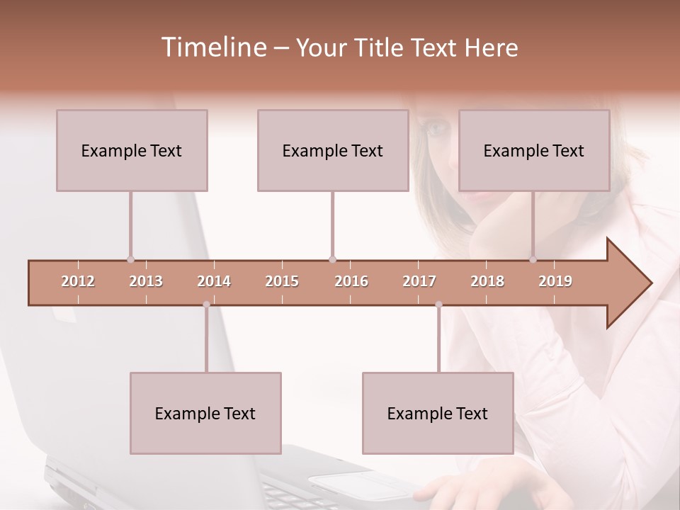 People Laptop Eye PowerPoint Template