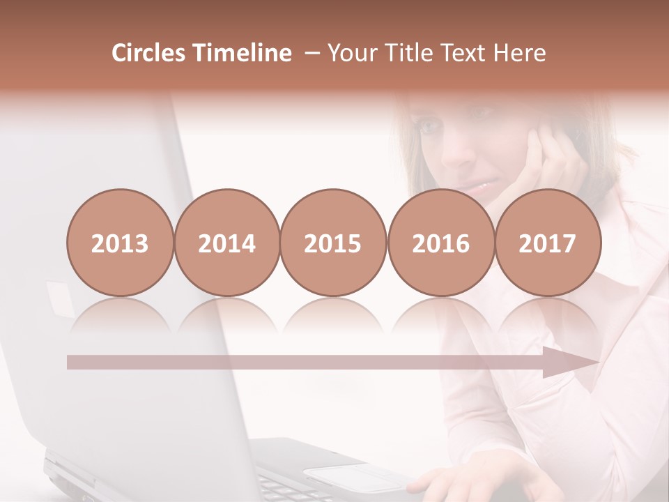 People Laptop Eye PowerPoint Template