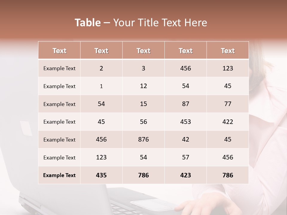 People Laptop Eye PowerPoint Template