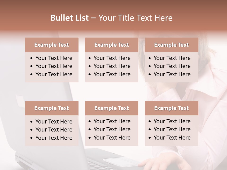 People Laptop Eye PowerPoint Template