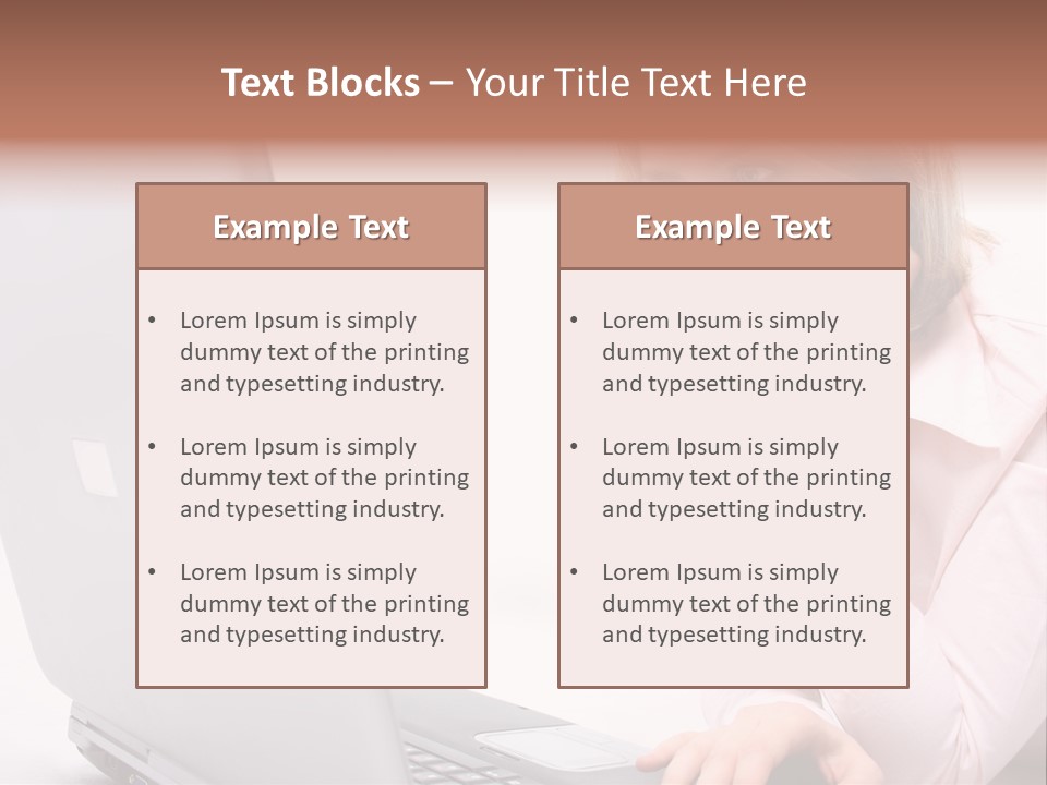 People Laptop Eye PowerPoint Template