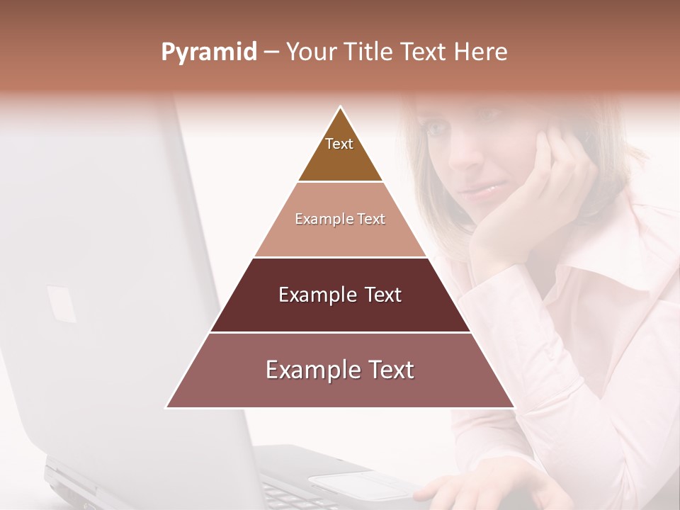 People Laptop Eye PowerPoint Template