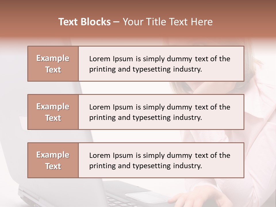 People Laptop Eye PowerPoint Template