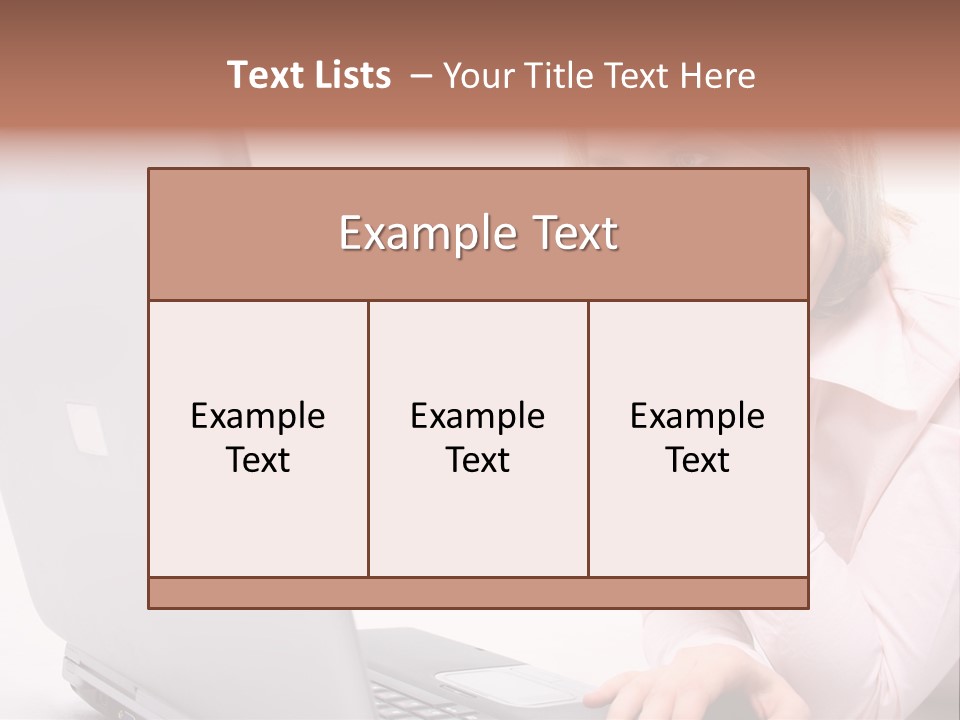 People Laptop Eye PowerPoint Template