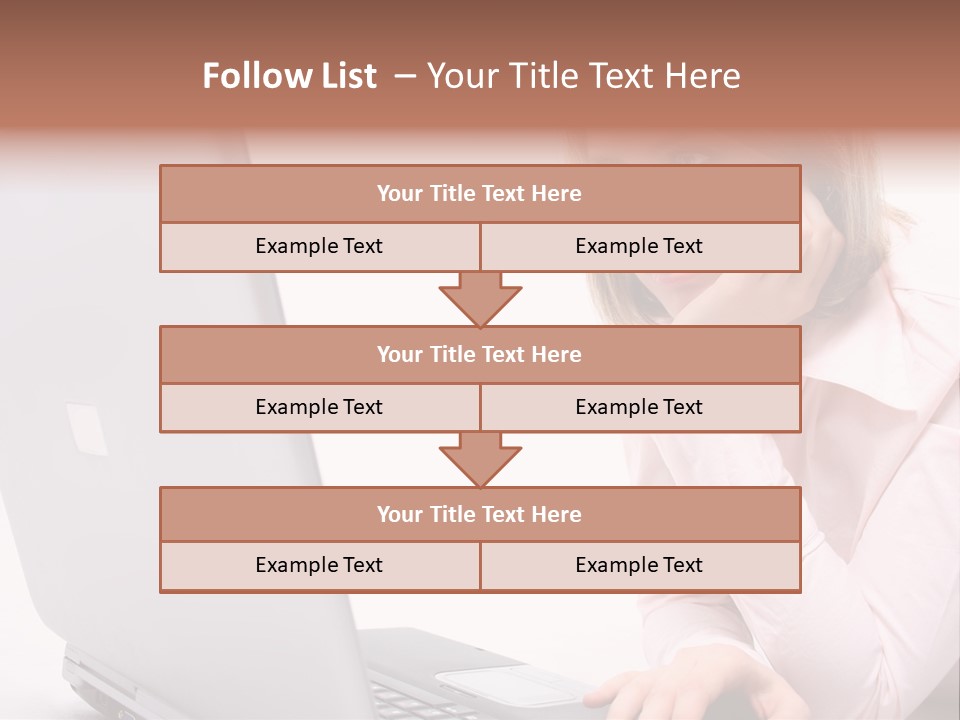 People Laptop Eye PowerPoint Template