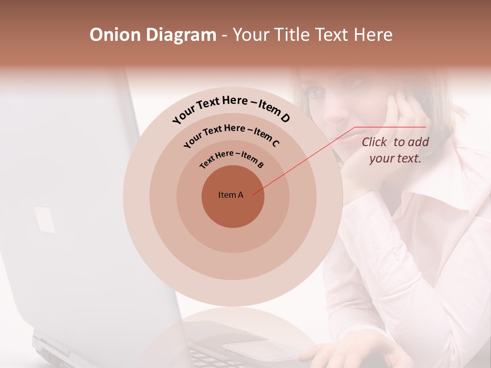 People Laptop Eye PowerPoint Template