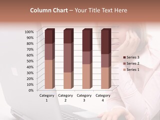 People Laptop Eye PowerPoint Template