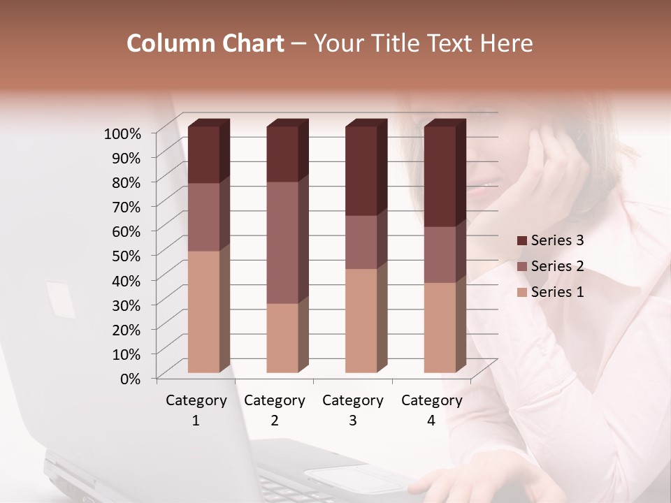 People Laptop Eye PowerPoint Template