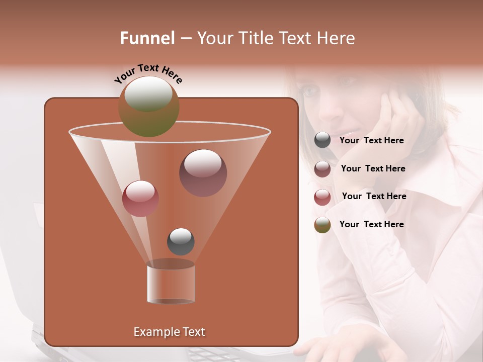 People Laptop Eye PowerPoint Template