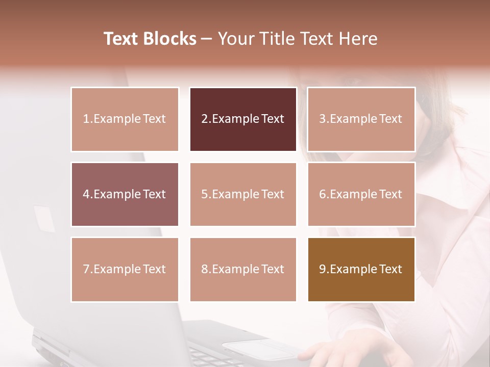 People Laptop Eye PowerPoint Template