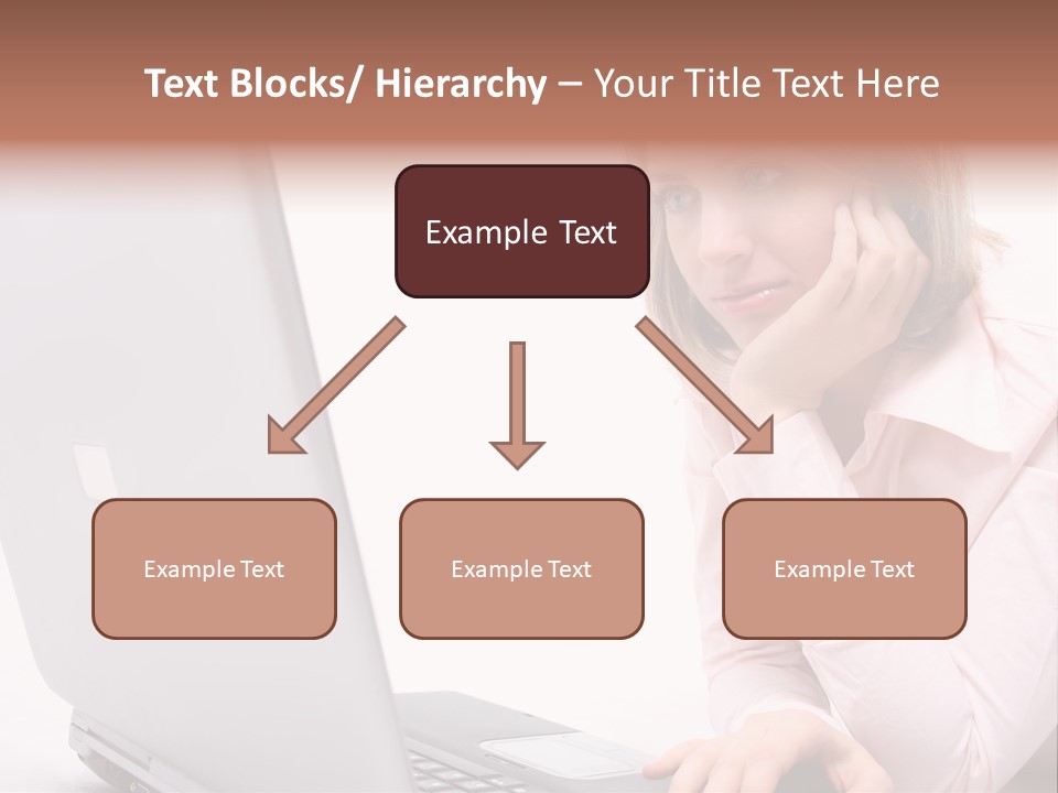 People Laptop Eye PowerPoint Template
