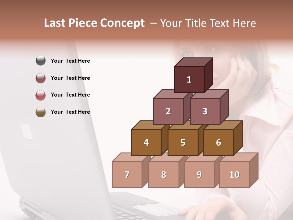 People Laptop Eye PowerPoint Template