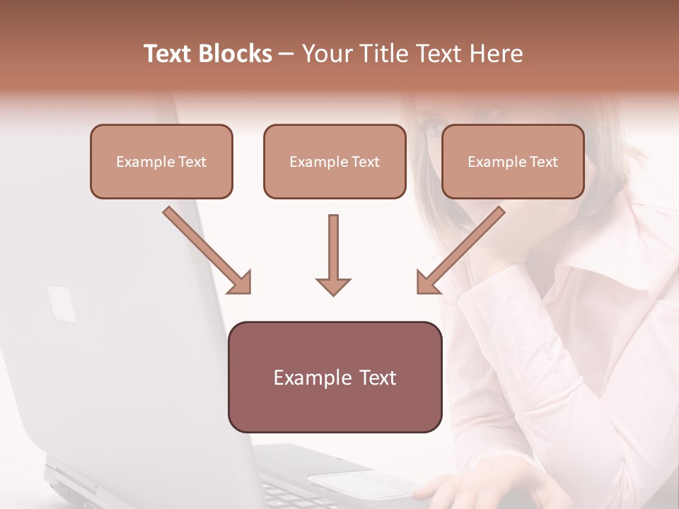People Laptop Eye PowerPoint Template