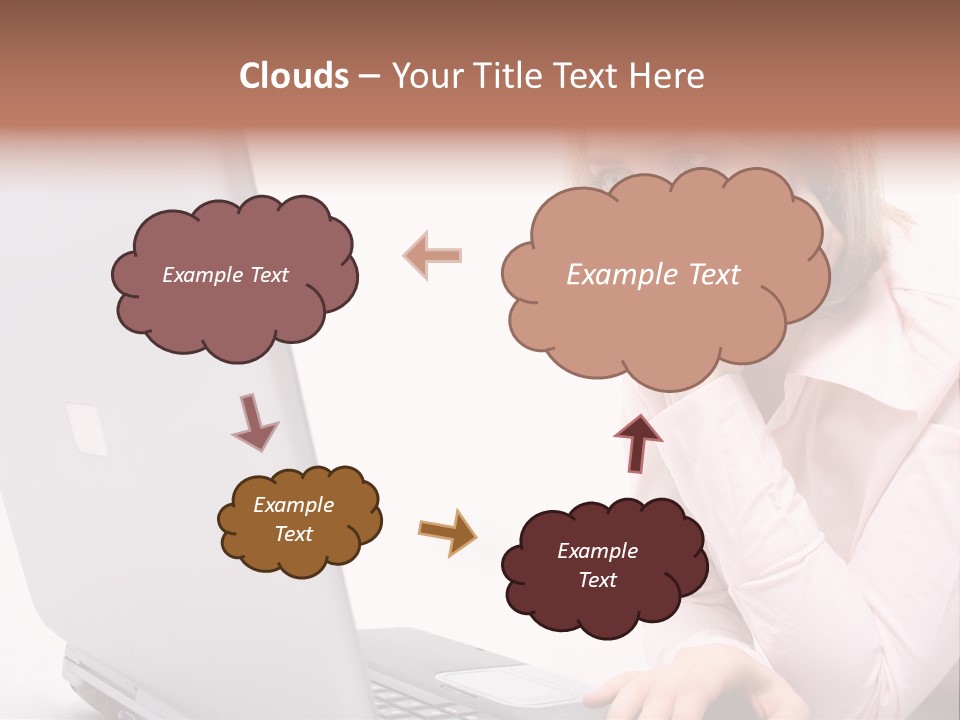 People Laptop Eye PowerPoint Template