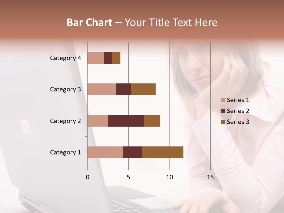 People Laptop Eye PowerPoint Template