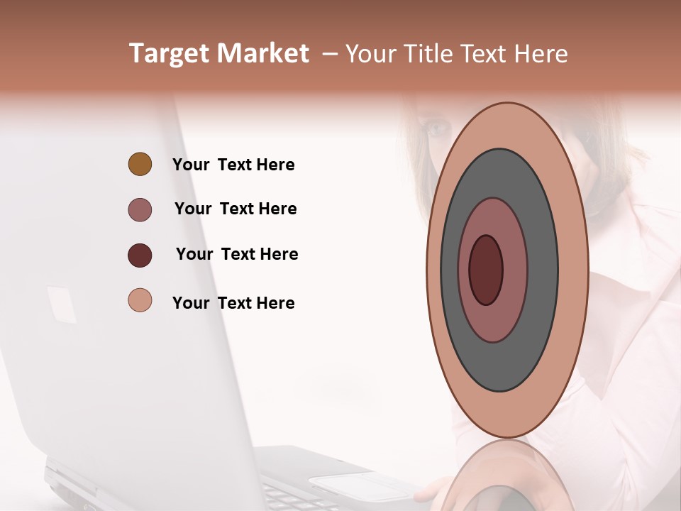 People Laptop Eye PowerPoint Template