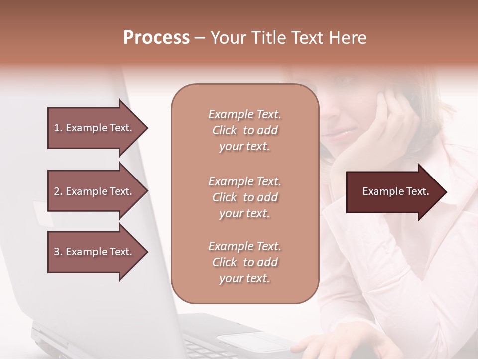 People Laptop Eye PowerPoint Template