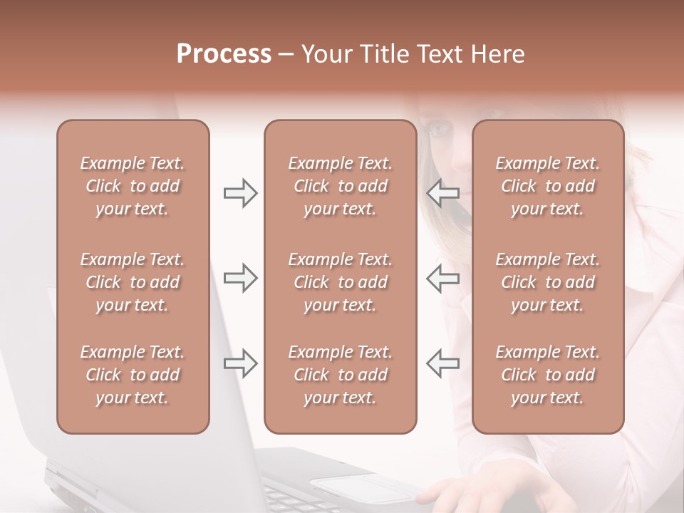 People Laptop Eye PowerPoint Template