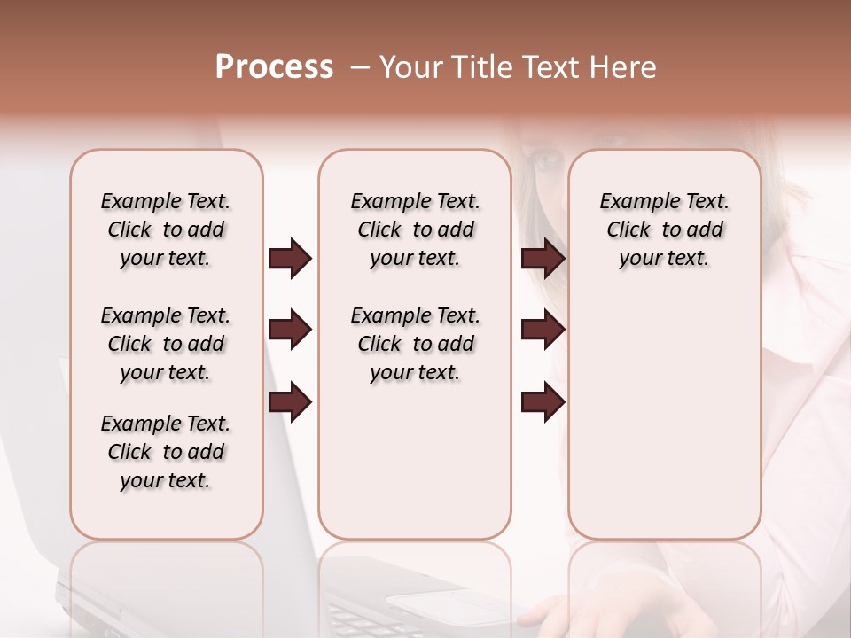 People Laptop Eye PowerPoint Template
