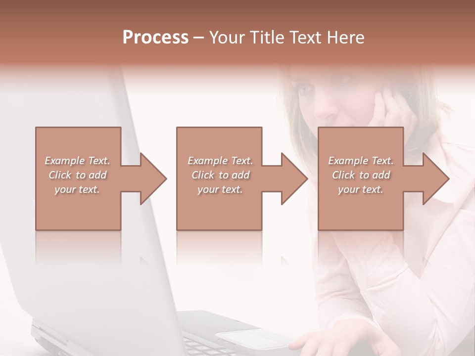 People Laptop Eye PowerPoint Template