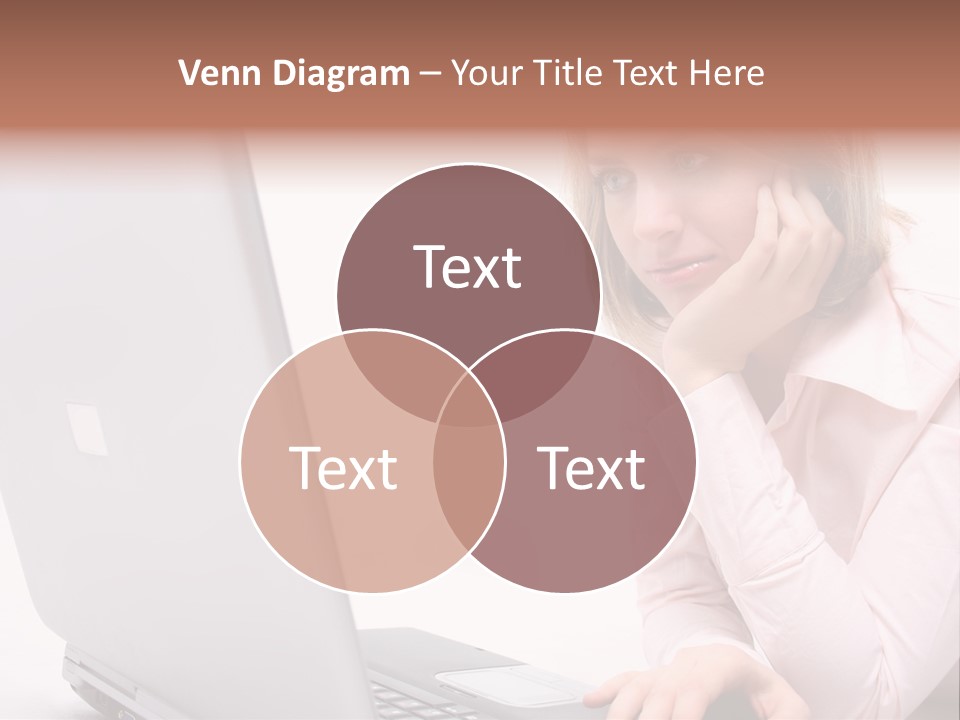 People Laptop Eye PowerPoint Template