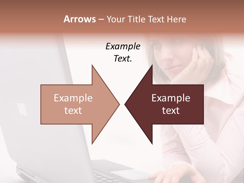 People Laptop Eye PowerPoint Template
