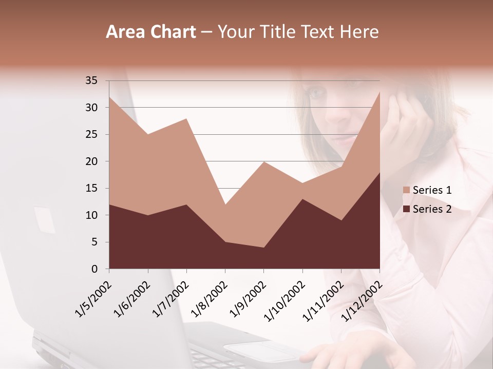 People Laptop Eye PowerPoint Template