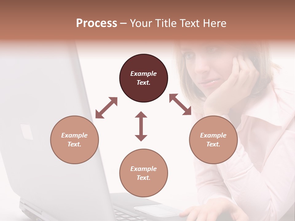 People Laptop Eye PowerPoint Template
