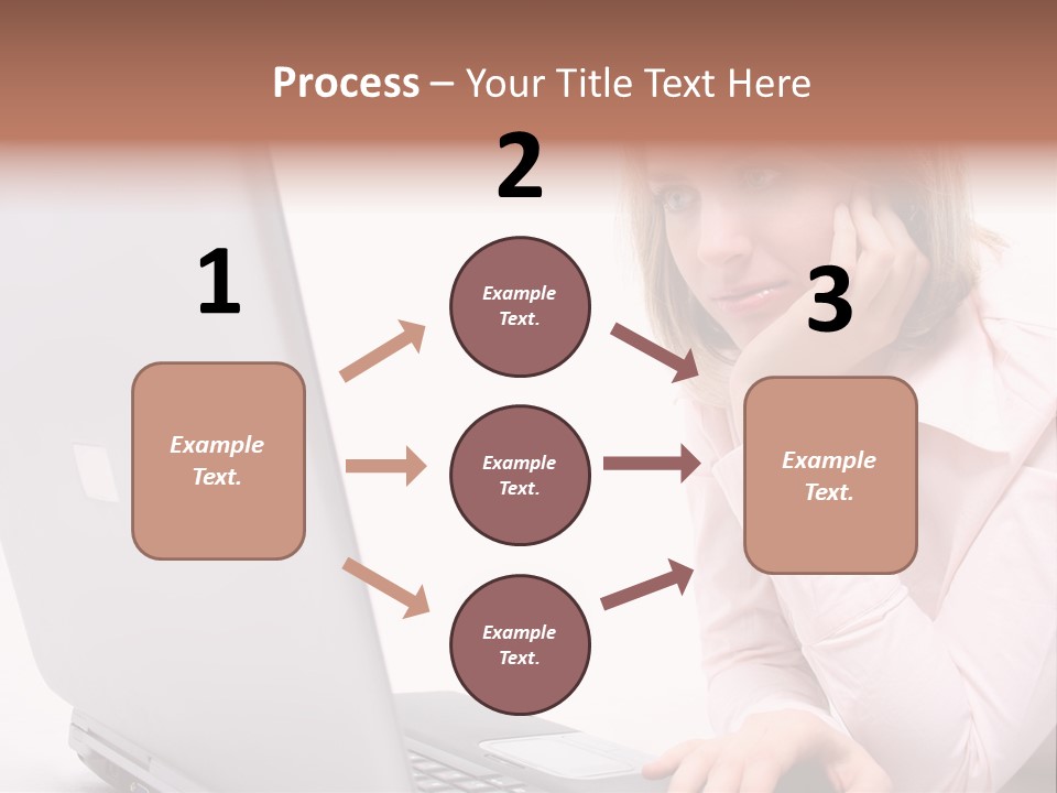 People Laptop Eye PowerPoint Template