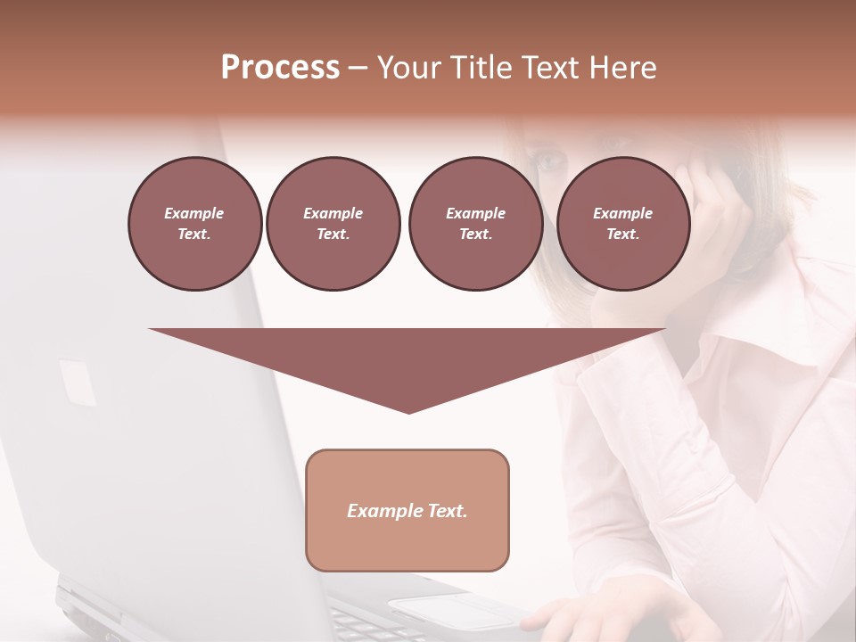 People Laptop Eye PowerPoint Template