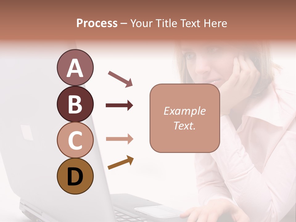 People Laptop Eye PowerPoint Template