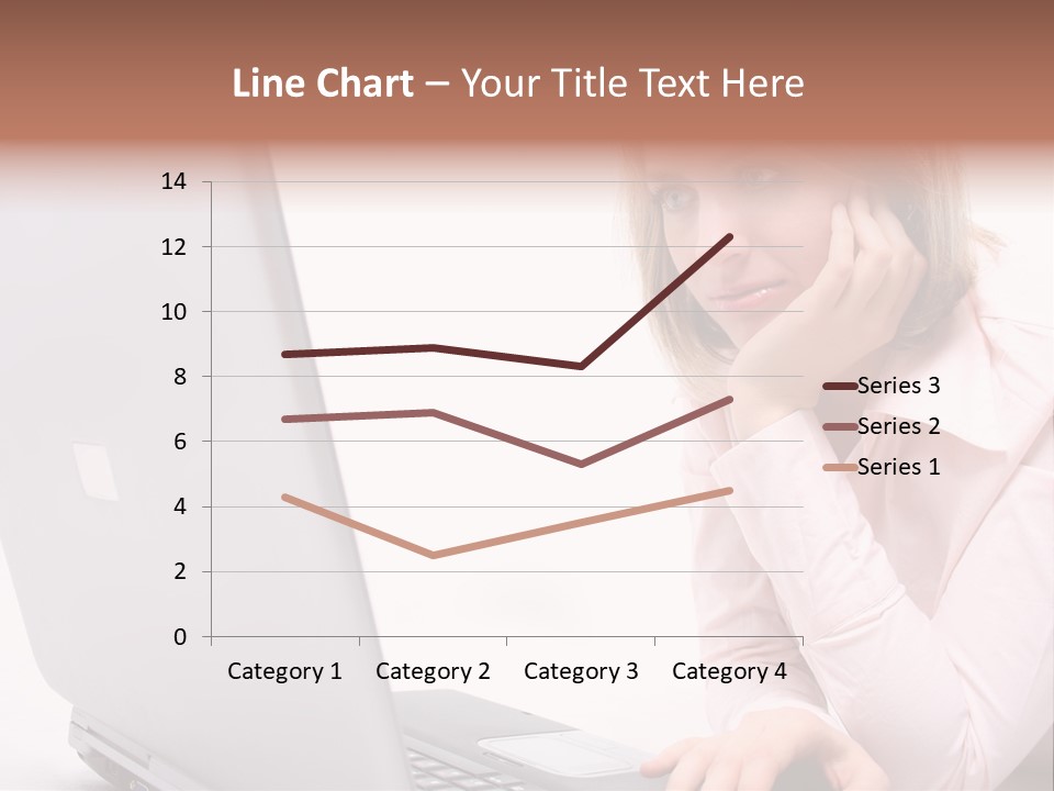 People Laptop Eye PowerPoint Template