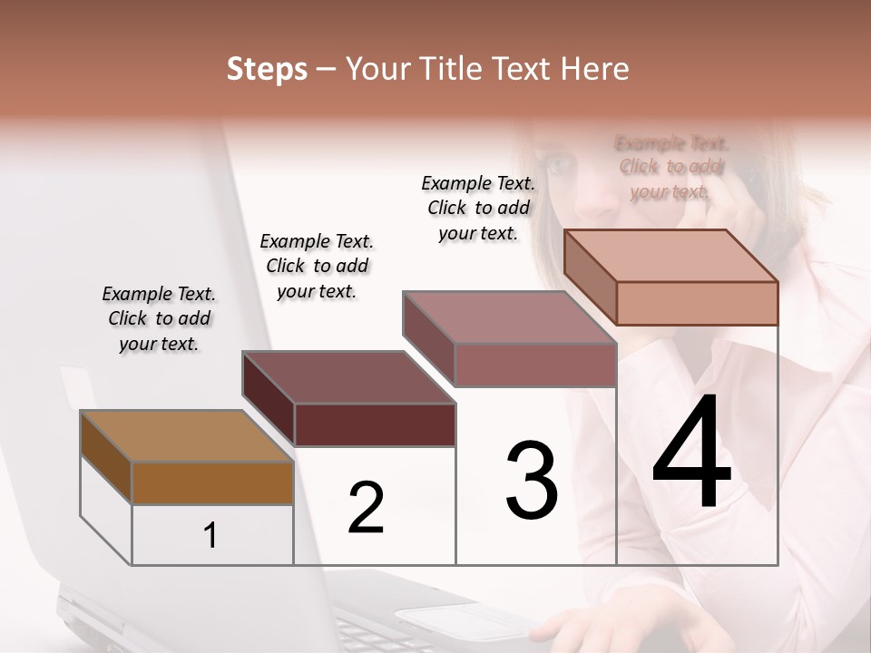 People Laptop Eye PowerPoint Template
