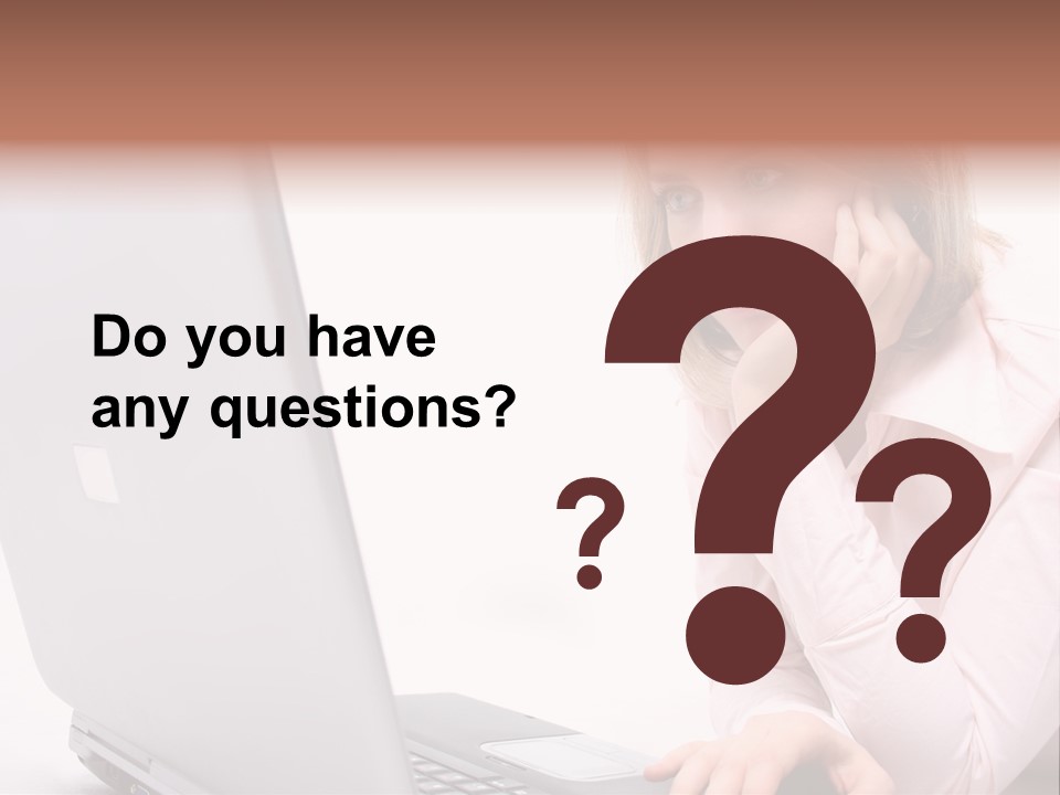 People Laptop Eye PowerPoint Template