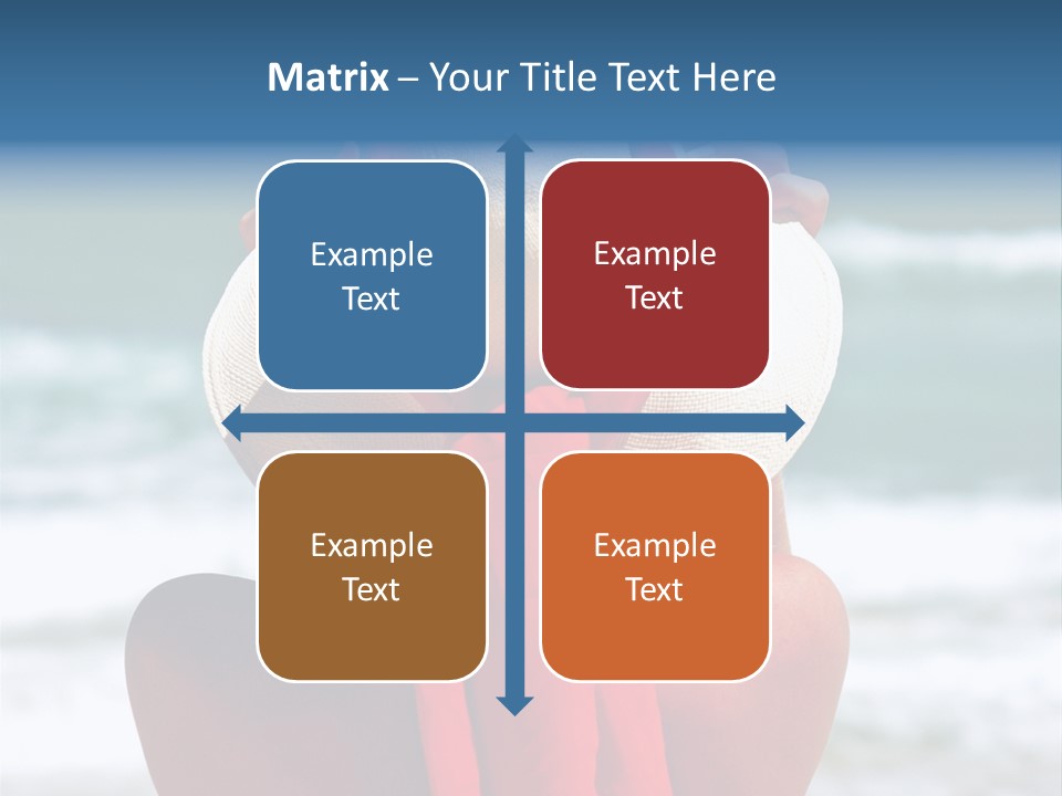 Sand Relaxing Girl PowerPoint Template