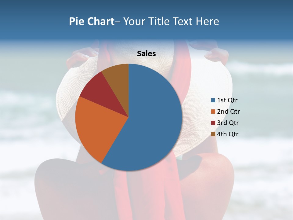 Sand Relaxing Girl PowerPoint Template