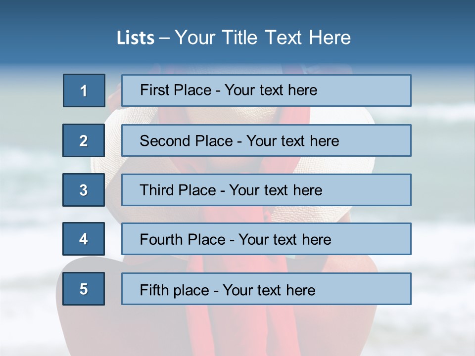 Sand Relaxing Girl PowerPoint Template