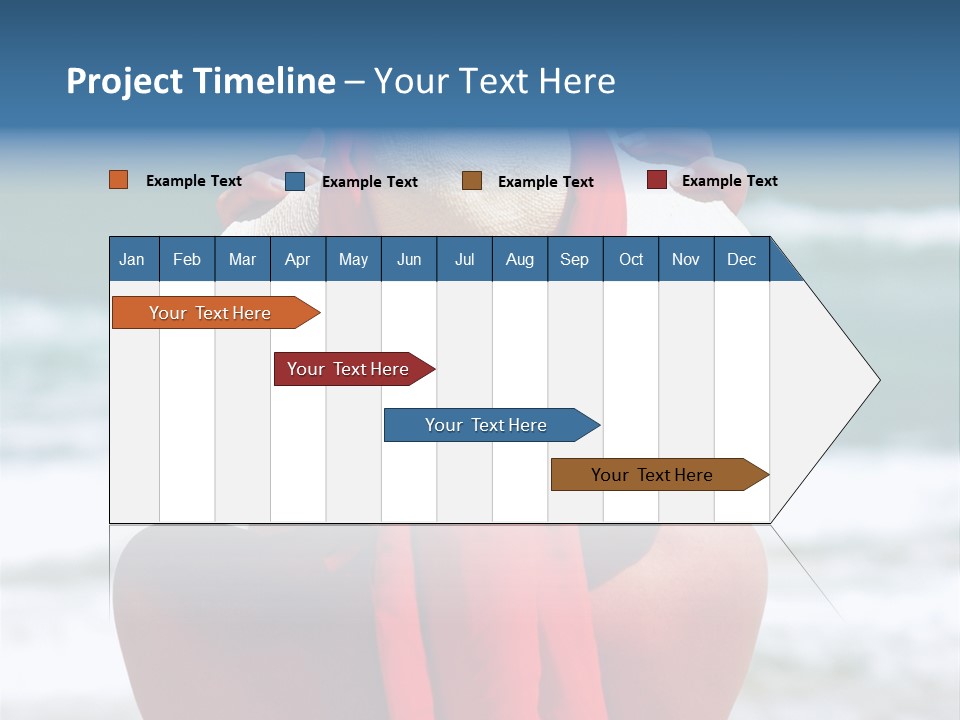 Sand Relaxing Girl PowerPoint Template