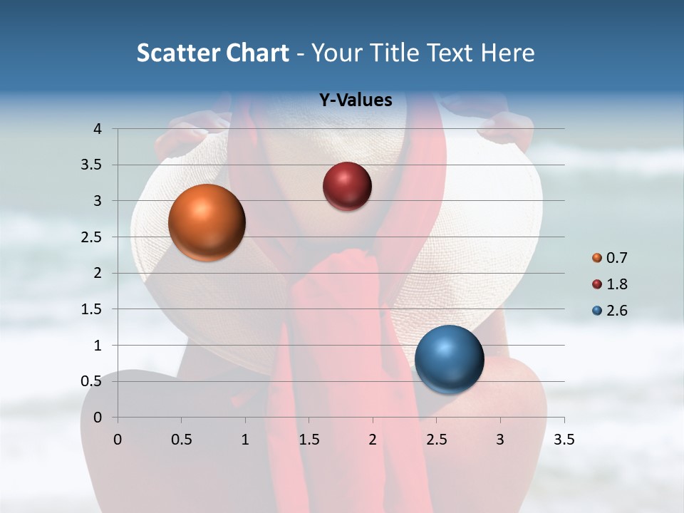 Sand Relaxing Girl PowerPoint Template