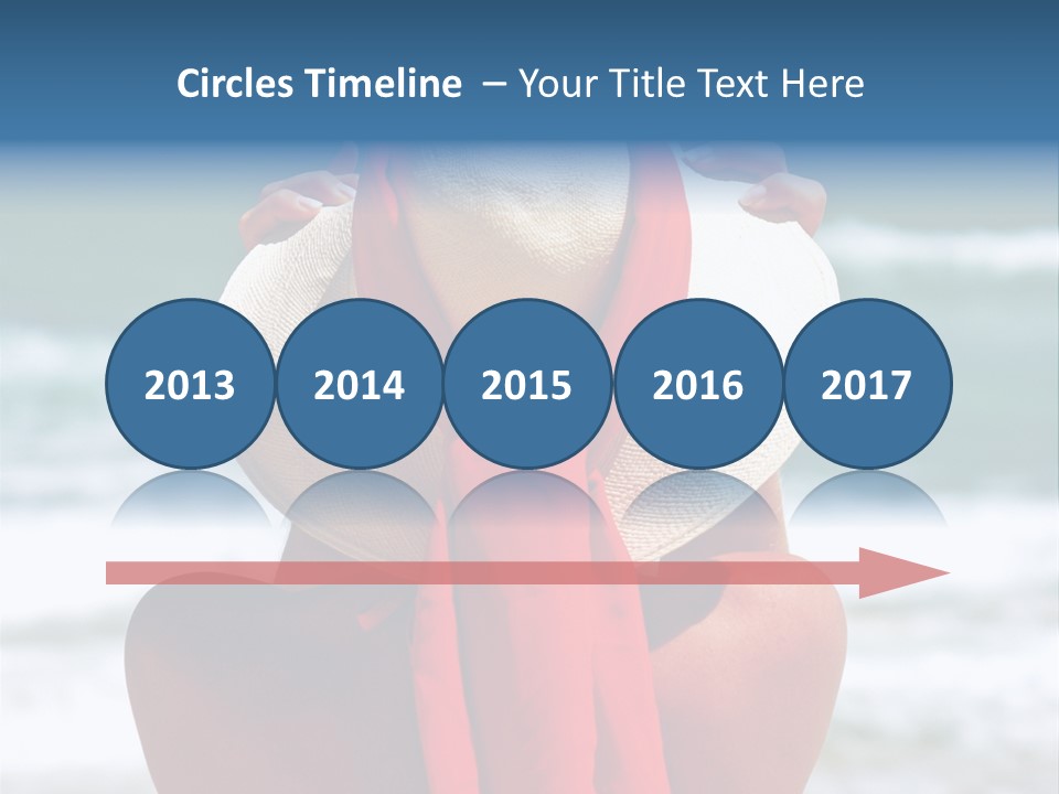 Sand Relaxing Girl PowerPoint Template