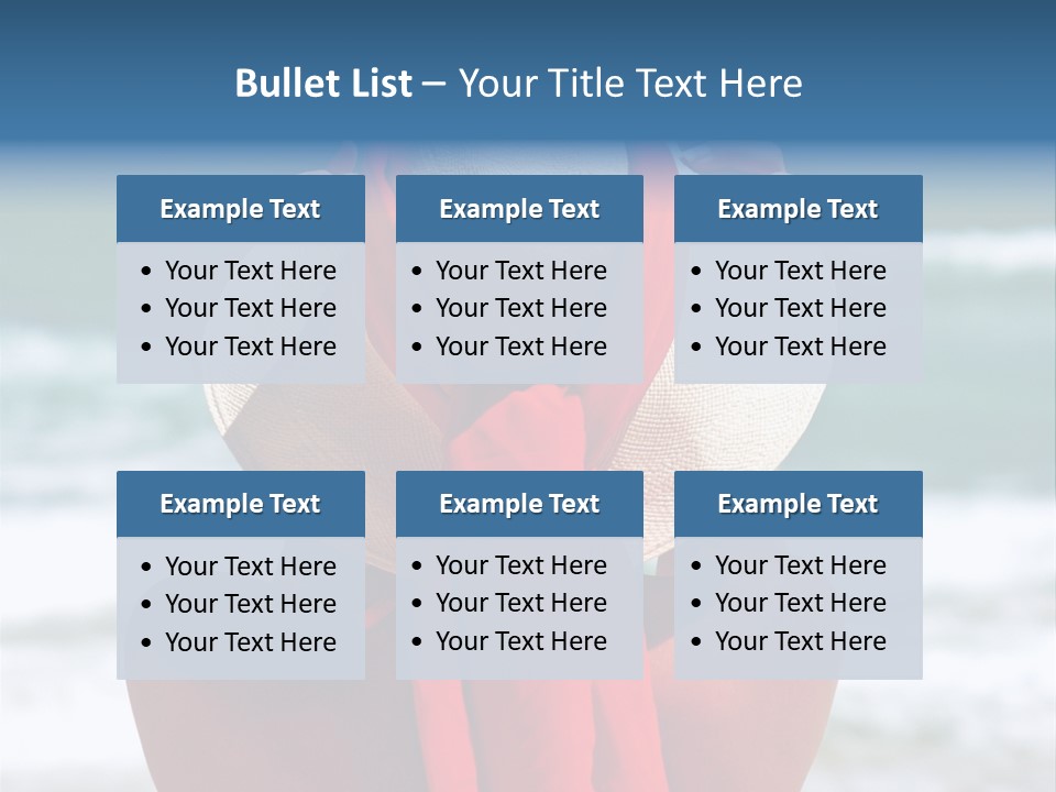 Sand Relaxing Girl PowerPoint Template