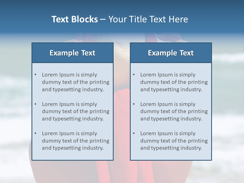 Sand Relaxing Girl PowerPoint Template
