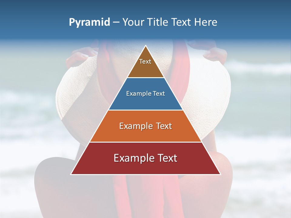 Sand Relaxing Girl PowerPoint Template