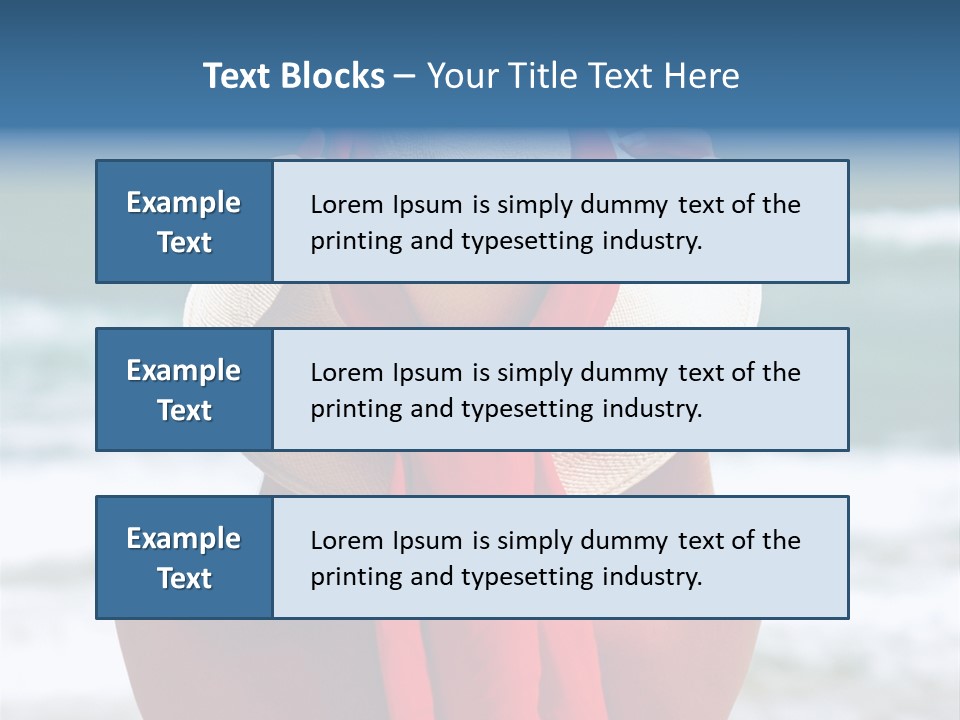 Sand Relaxing Girl PowerPoint Template